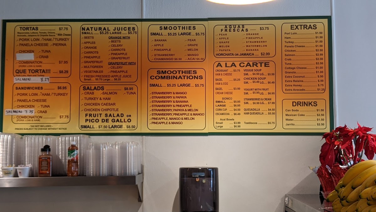 Que Tortas Menu - Image 3