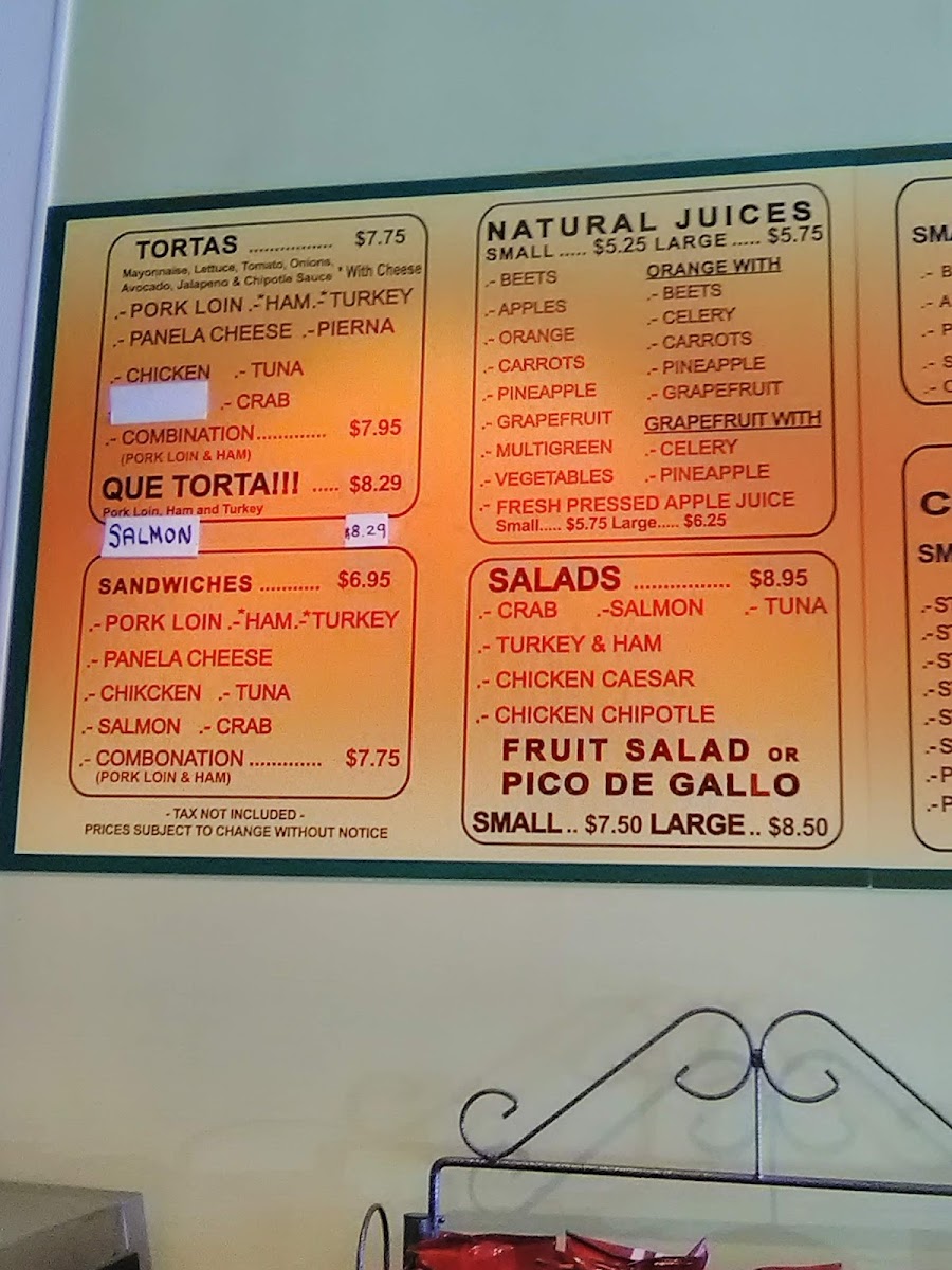 Que Tortas Menu - Image 5