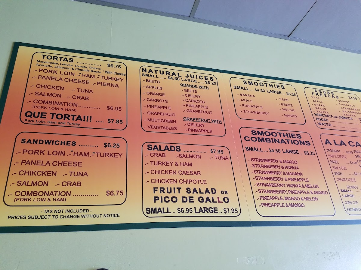 Que Tortas Menu - Image 6